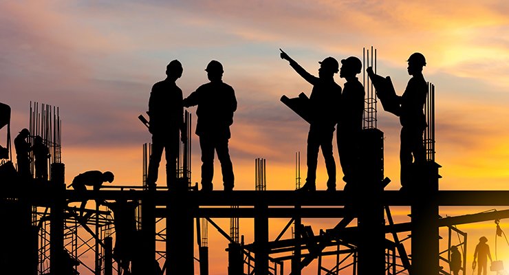 Regional leadership on construction site